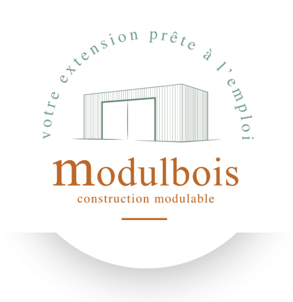 logo modulbois pour construction de bloc préfabriqués en bois pour des bureaux temeporaires ou une habitation à La Rochelle en Charente-Maritime 17 